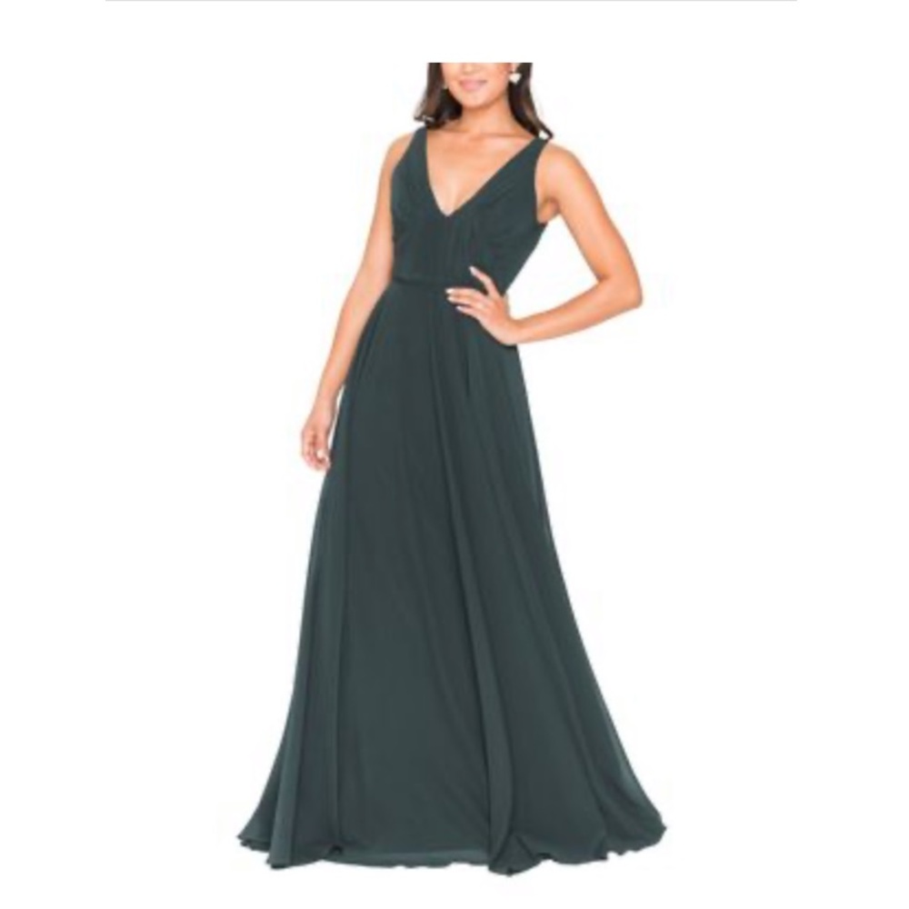 COPY - Brideside Viola Bridesmaid dress- Hunter g…